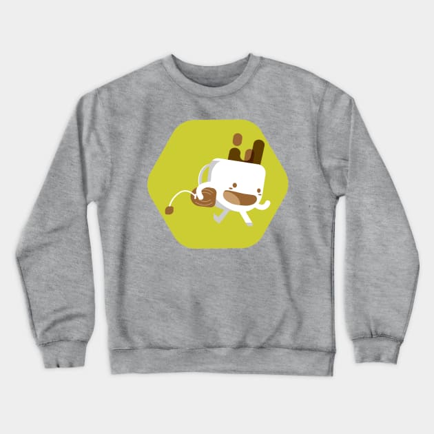 Run Cup Tea Crewneck Sweatshirt by nikitoooshi